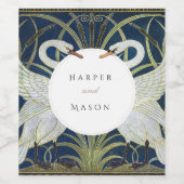 ヴィンテージスワンラヴ結婚ズ ワインラベル (シングルラベル)