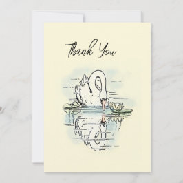 ヴィンテージスワンリフレクション着色ありがとう カード