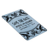 ヴィンテージスワーズ日付磁石、青を保存 マグネット (右側)