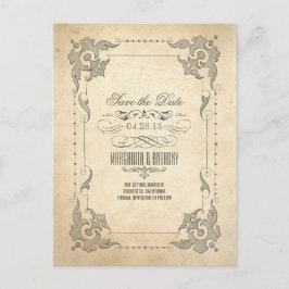 ヴィンテージスワーフレーム古い日付ポストカードを保存 案内ポストカード