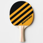 ヴィンテージスースポーツヒマワリストライプバズの名前 卓球ラケット (正面)