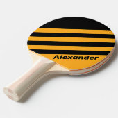 ヴィンテージスースポーツヒマワリストライプバズの名前 卓球ラケット (正面アングル)
