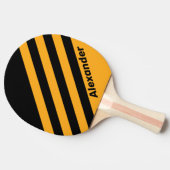 ヴィンテージスースポーツヒマワリストライプバズの名前 卓球ラケット (横)