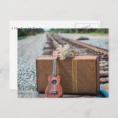 ヴィンテージスーツケースはがき ポストカード (正面/裏面)