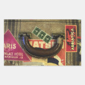 ヴィンテージスーツケース 長方形シール (正面)