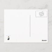 ヴィンテージスーツケー空白のスはがき ポストカード (裏面)