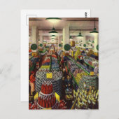 ヴィンテージスーパー、食品および飲料 ポストカード (正面/裏面)