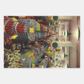 ヴィンテージスーパー、食品および飲料 ラッピングペーパーシート (正面3)