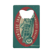 ヴィンテージス改造テンレス鋼ボトルオープナー クレジットカード栓抜き (正面)