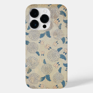 ヴィンテージス日本のトレストの花葉と花 Case-Mate iPhone 14 PROケース