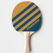 ヴィンテージス王室のポーツストライプ金ゴールド（名前） 卓球ラケット (正面)