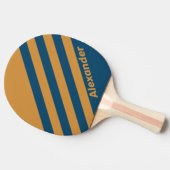 ヴィンテージス王室のポーツストライプ金ゴールド（名前） 卓球ラケット (横)
