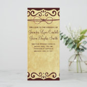 ヴィンテージス素朴クロール国結婚式 プログラム (スタンド正面)