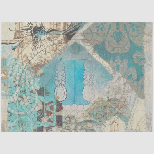 ヴィンテージス素朴テク動揺してチャの分離 薄葉紙 (正面)