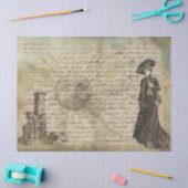 ヴィンテージス素朴テームパンクサンレディーデクページ 薄葉紙 (クラフト)