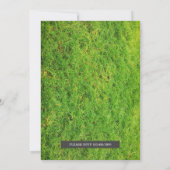 ヴィンテージス素朴ポーツボーイフットボール赤ちゃんシャワー 招待状 (裏面)