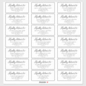 ヴィンテージス結婚クリプトのゲスト住所 シール (シート)