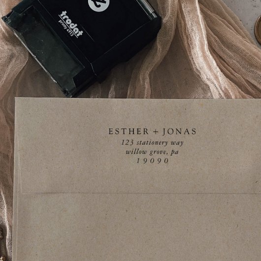 ヴィンテージス結婚クリプトの差出人住所 セルフインキングスタンプ