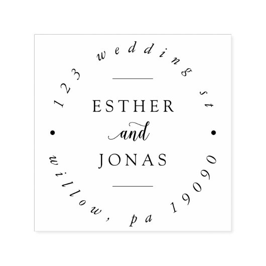 ヴィンテージス結婚クリプトの循環アドレス セルフインキングスタンプ (デザイン)