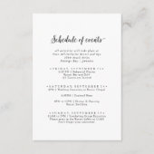 ヴィンテージス結婚クリプトの週末のイベント エンクロージャーカード (正面)