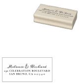 ヴィンテージス結婚クリプト名差出人住所 ラバースタンプ (押印)