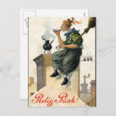 ヴィンテージス絵画ウェーデンイースターのカード シーズンポストカード (正面/裏面)