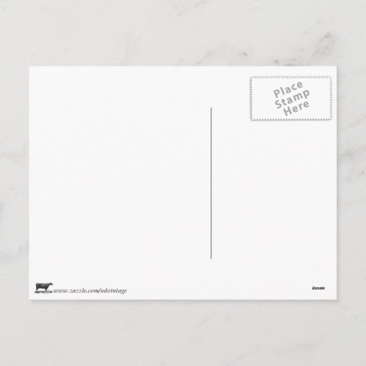 ヴィンテージス絵画ウェーデンイースターのカード シーズンポストカード (裏面)