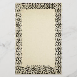 ヴィンテージス縁どローの配パーソナライズされた置 便箋