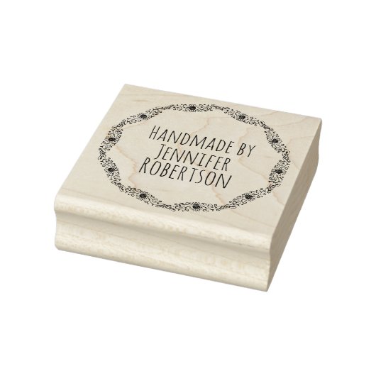 ヴィンテージス縁どンフラワー手作り ラバースタンプ (スタンプ)