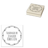 ヴィンテージス縁どンフラワー手作り ラバースタンプ (押印)