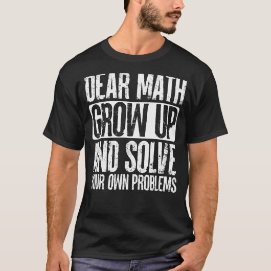 ヴィンテージス親愛ス数学の成長Math Women Men Tシャツ (正面)