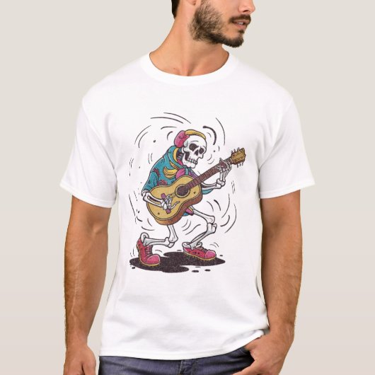 ヴィンテージス遊クルギター Tシャツ (正面)