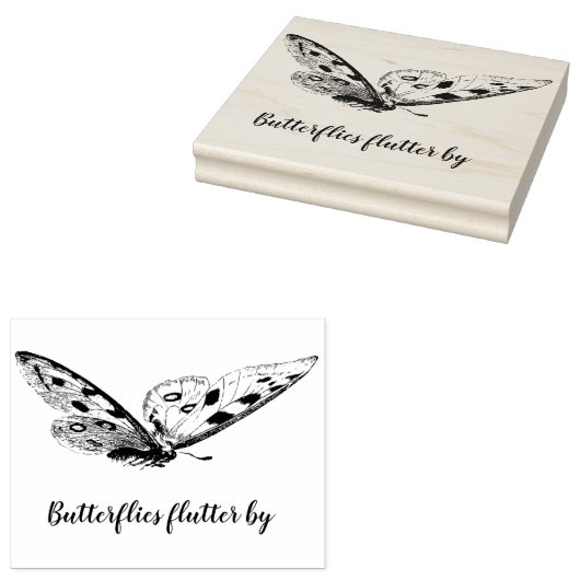 ヴィンテージス飛んでいるクリプカスタムト文字 ラバースタンプ (押印)