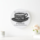 ヴィンテージズチャードショコラアド ラージ壁時計 (ホーム)