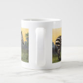 ヴィンテージズブラ,アフリカのサバンナ,野生動物 ジャンボコーヒーマグカップ (裏面)