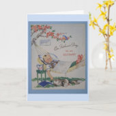 ヴィンテージズ・ファザーズ・デー – 夫へ カード (黄色い花)