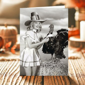 ヴィンテージセクシーピンナップピルグリムトルコ感謝祭 シーズンカード