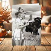 ヴィンテージセクシーピンナップピルグリムトルコ感謝祭 シーズンカード