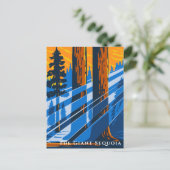 ヴィンテージセコイア国立公園トラベル ポストカード (スタンド正面)