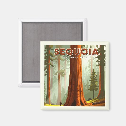 ヴィンテージセコイア国立公園 マグネット (正面/裏面)