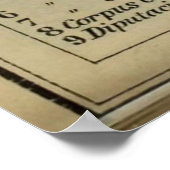 ヴィンテージセゴヴィアスペインの地図（1913年） ポスター (角)