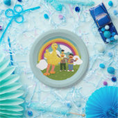 ヴィンテージセサミストリートフレンズレインボー ペーパープレート (パーティー)