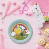 ヴィンテージセサミストリートフレンズレインボー ペーパープレート (パーティー)