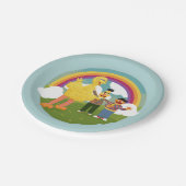 ヴィンテージセサミストリートフレンズレインボー ペーパープレート (アングル)