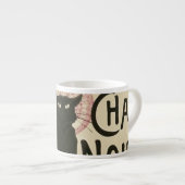 ヴィンテージセソワールチャットノワールのポスター エスプレッソカップ (正面右)