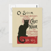 ヴィンテージセソワールチャットノワールのポスター ポストカード (正面/裏面)