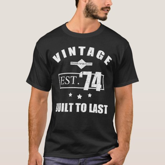 ヴィンテージセット1974 50誕生日 Tシャツ (正面)