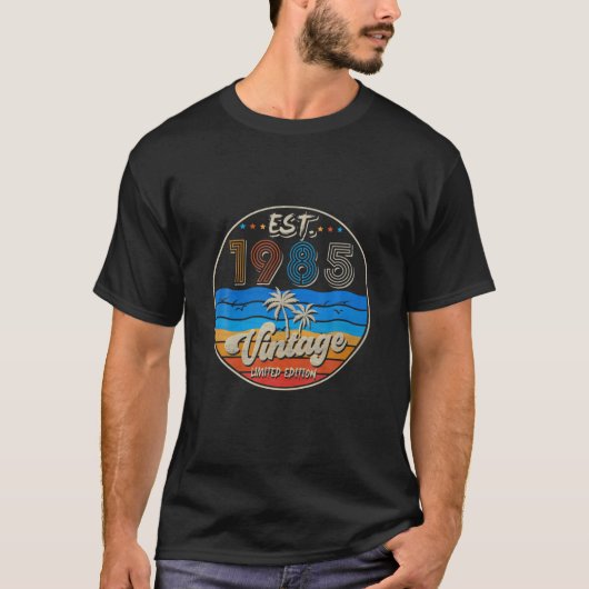 ヴィンテージセット1985 37誕生日生まれ1985 37年 Tシャツ (正面)