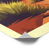 ヴィンテージセドナアリゾナ旅行 ポスター (角)