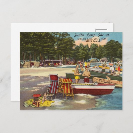 ヴィンテージセバゴレイク州パークナポリ，メイン ポストカード (正面/裏面)